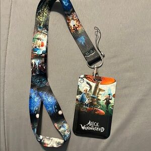 Tim Burton Alice in Wonderland - Lanyard and ID card holder